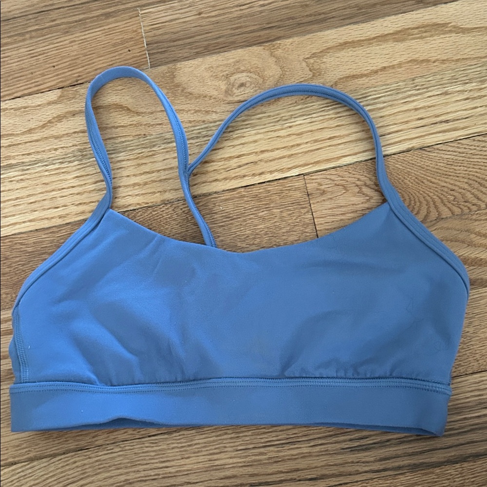 lululemon athletica Dusty Blue Strappy Sports Bra - Picture 2 of 3